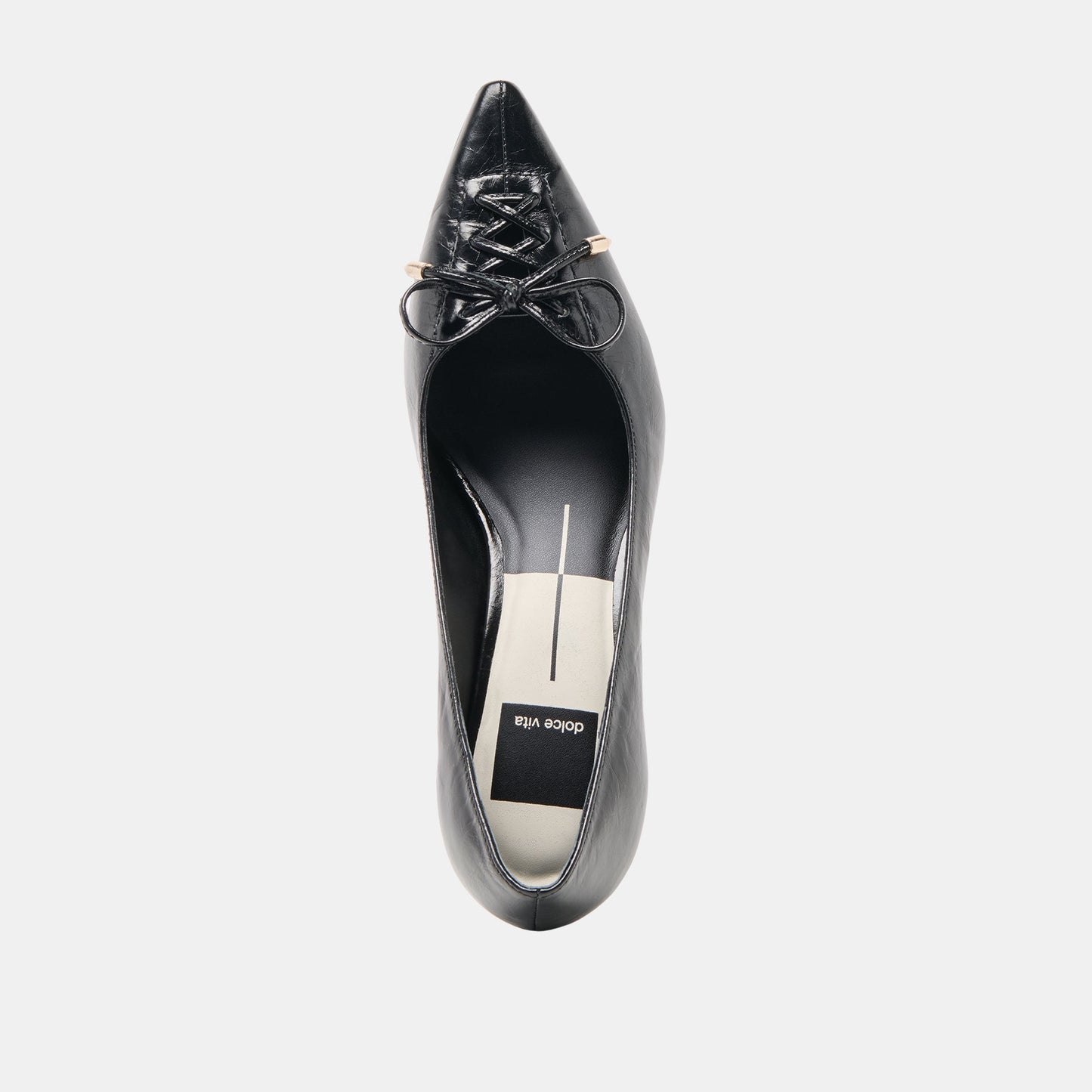 Dolce Vita Clarie Midnight Crinkle Patent Leather Heels