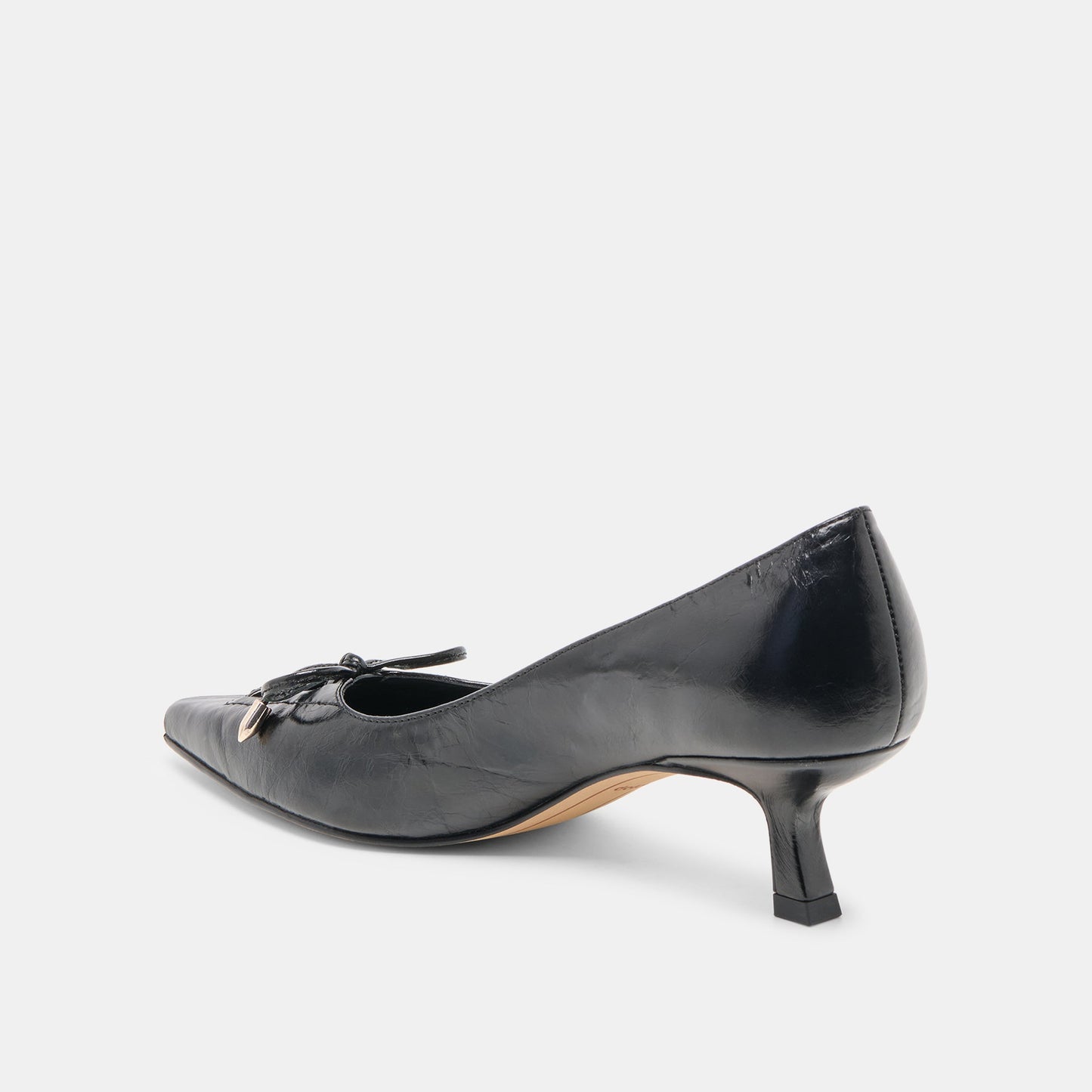 Dolce Vita Clarie Midnight Crinkle Patent Leather Heels