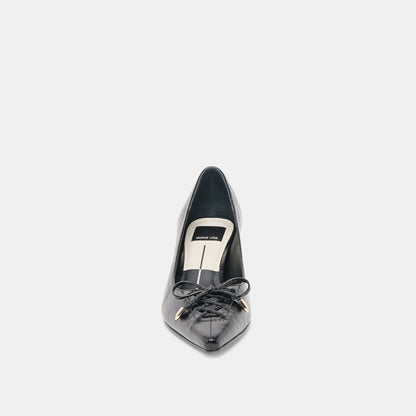 Dolce Vita Clarie Midnight Crinkle Patent Leather Heels