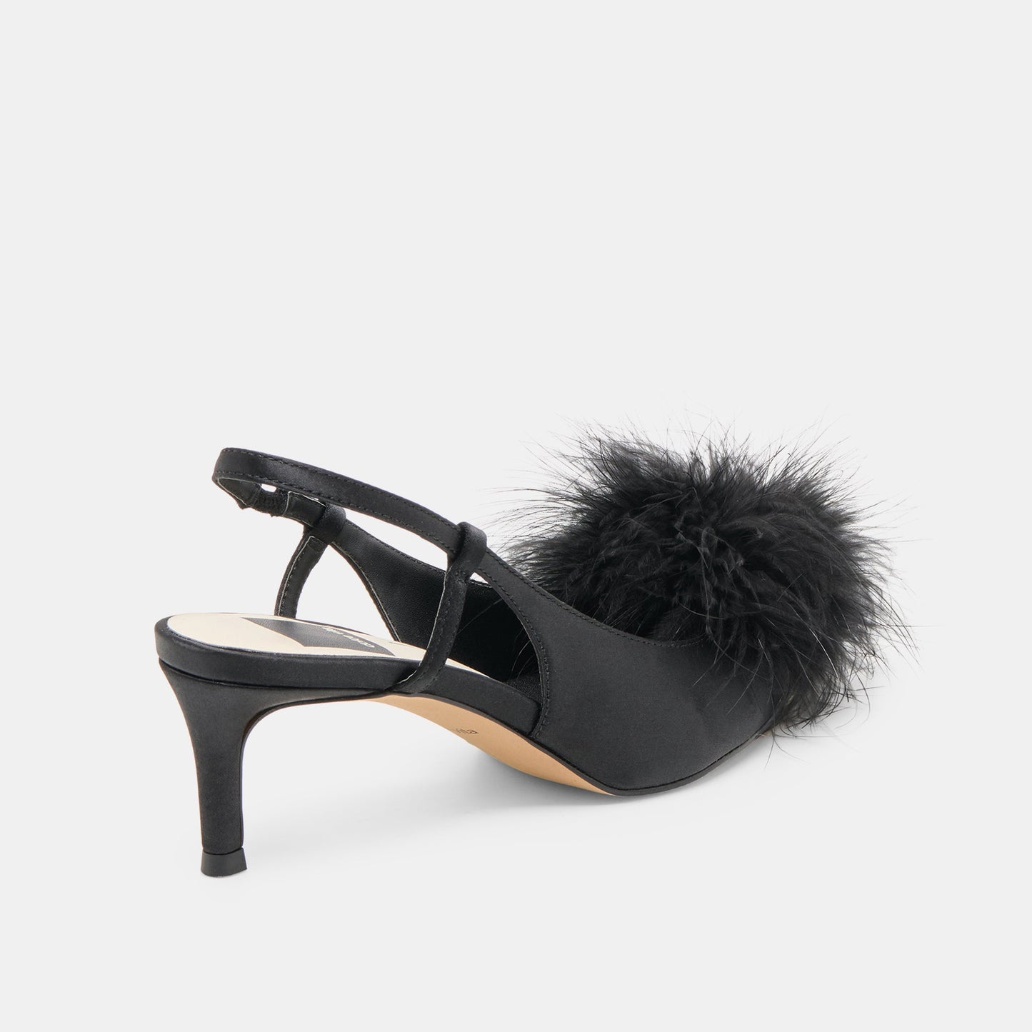 Dolce Vita Kamy Onyx Satin Heels