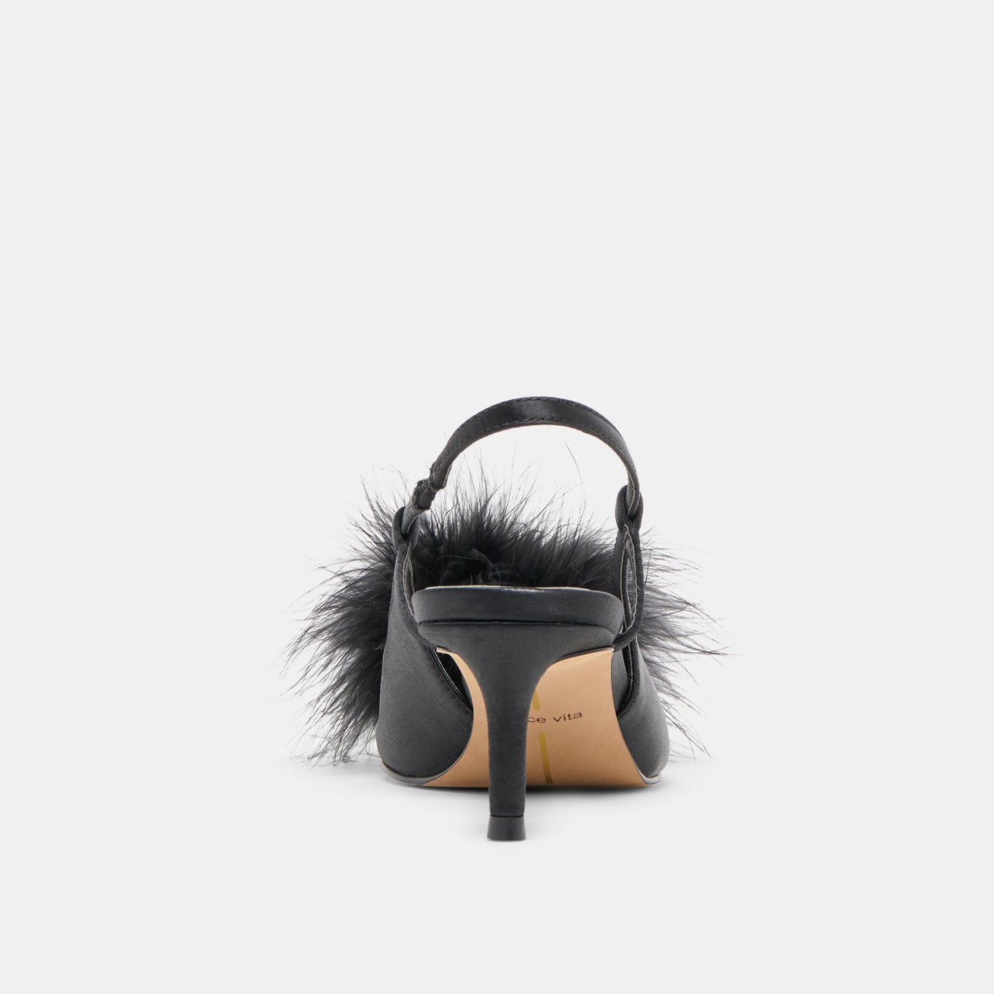 Dolce Vita Kamy Onyx Satin Heels