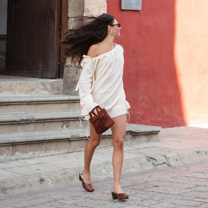 Dolce Vita CAMYN HEELS BROWN LEATHER
