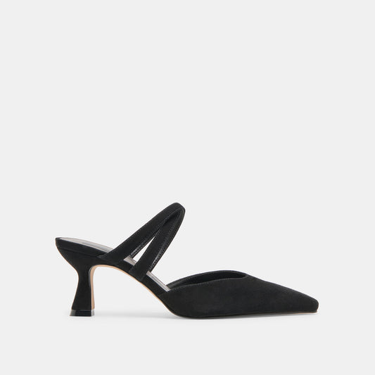 Dolce Vita Linore Onyx Suede Heels