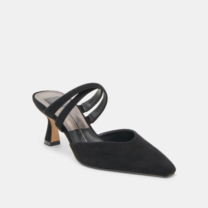 Dolce Vita Linore Onyx Suede Heels