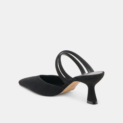 Dolce Vita Linore Onyx Suede Heels