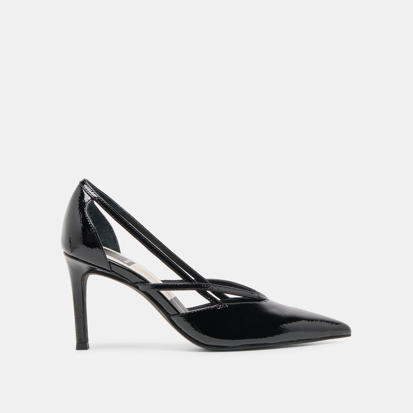 Dolce Vita Kaine Midnight Crinkle Patent Leather Heels