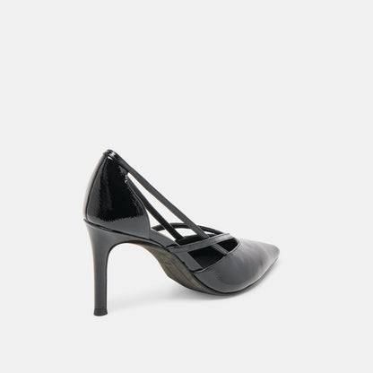Dolce Vita Kaine Midnight Crinkle Patent Leather Heels