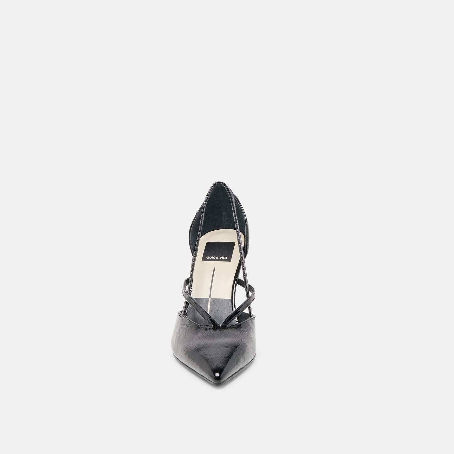 Dolce Vita Kaine Midnight Crinkle Patent Leather Heels