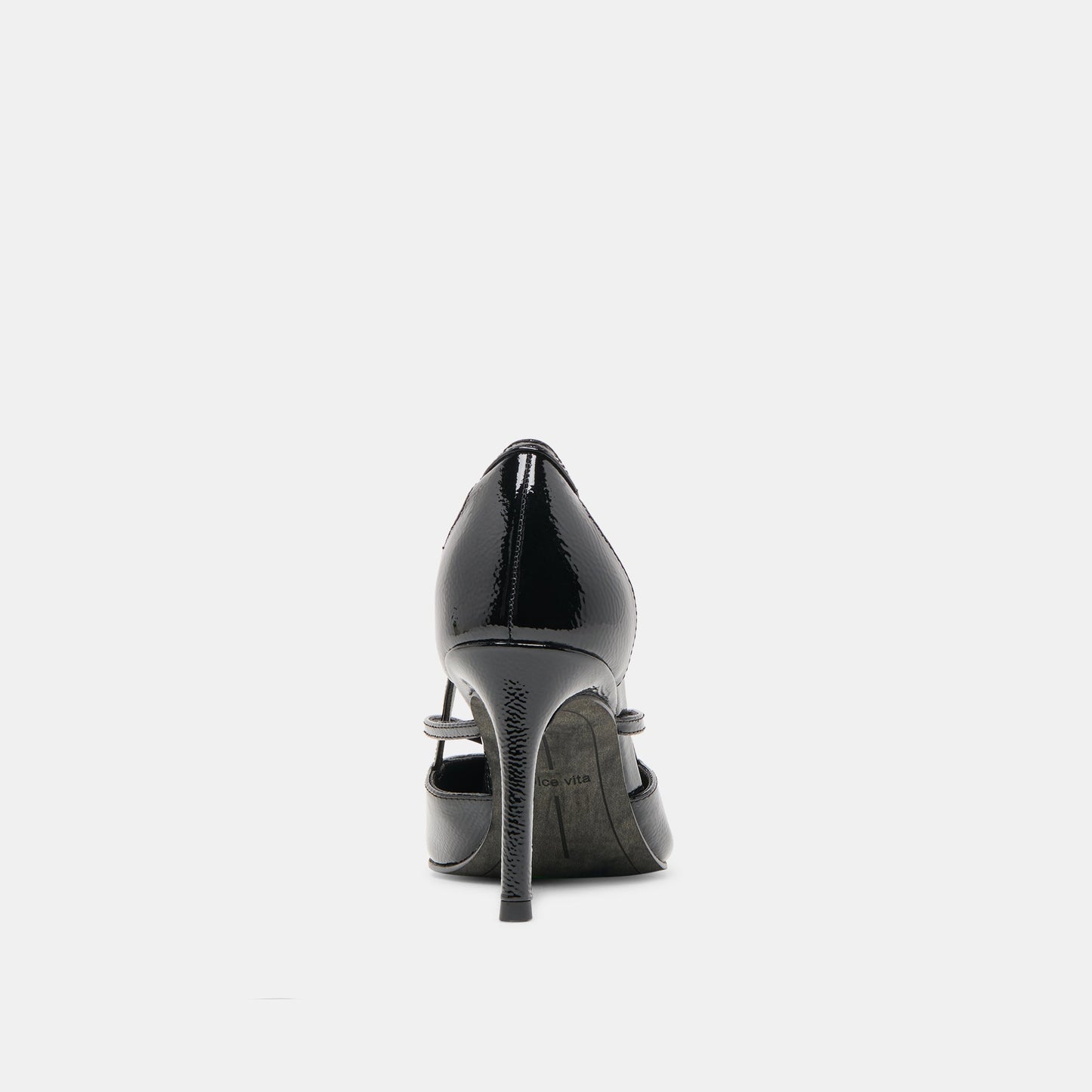 Dolce Vita Kaine Midnight Crinkle Patent Leather Heels