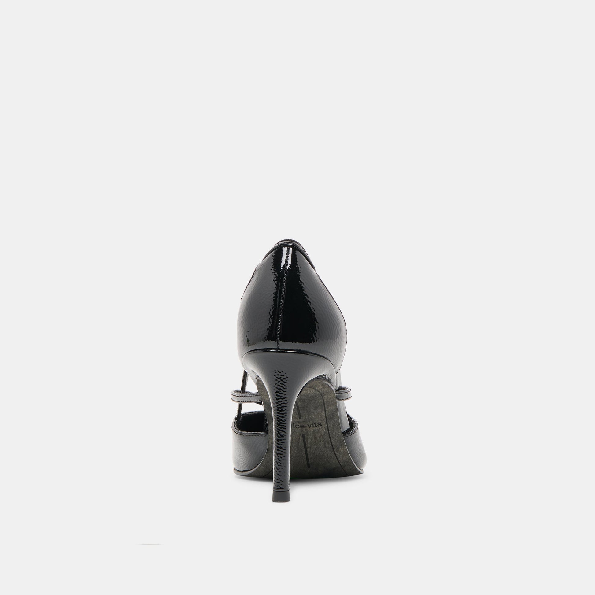 Dolce Vita Kaine Midnight Crinkle Patent Leather Heels