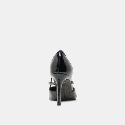 Dolce Vita Kaine Midnight Crinkle Patent Leather Heels