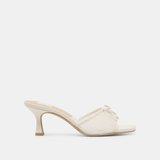 Dolce Vita Galen White Tulle Heels