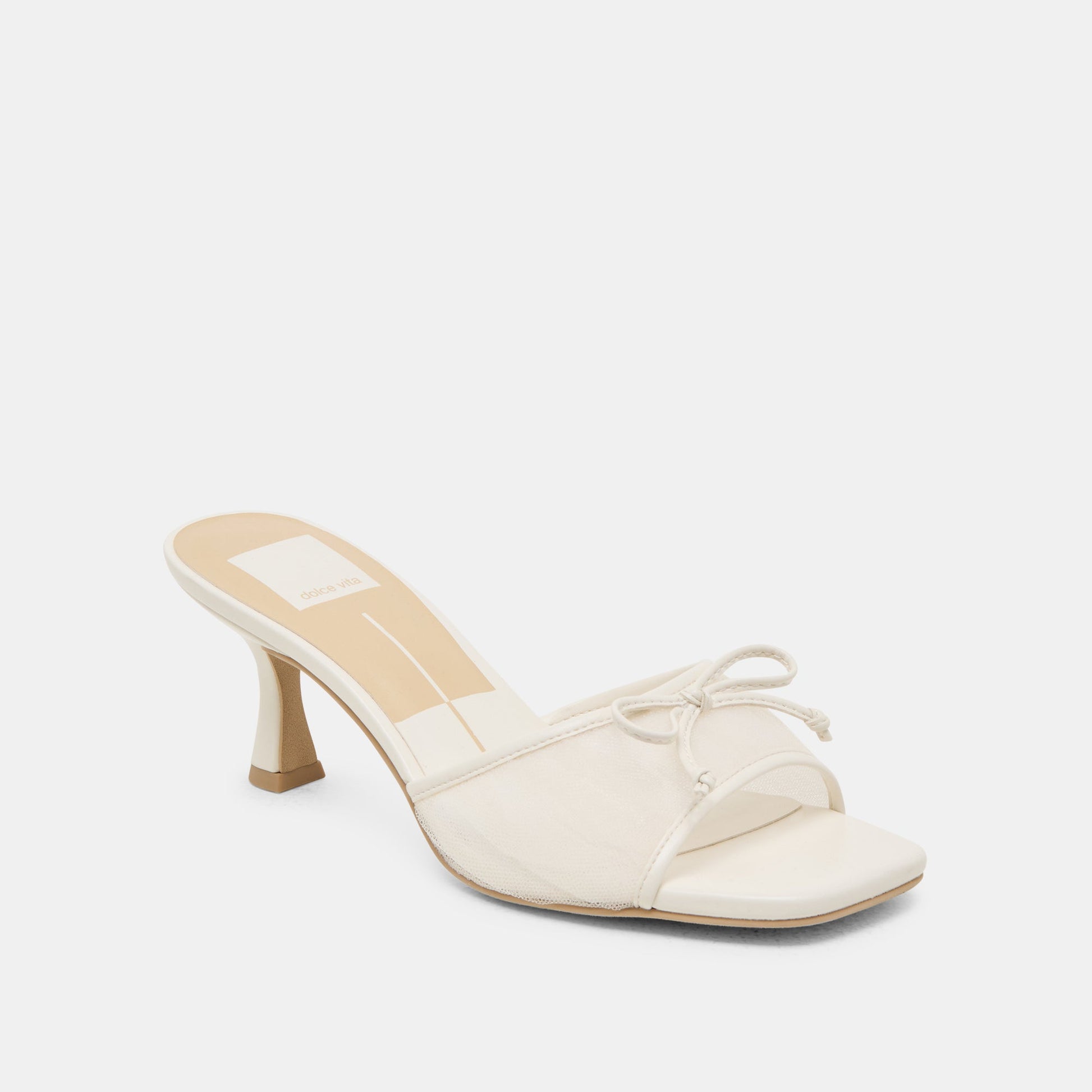 Dolce Vita Galen White Tulle Heels