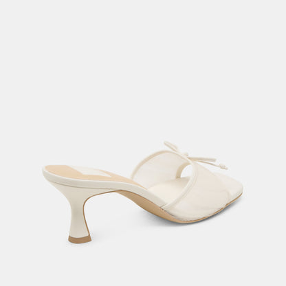 Dolce Vita Galen White Tulle Heels