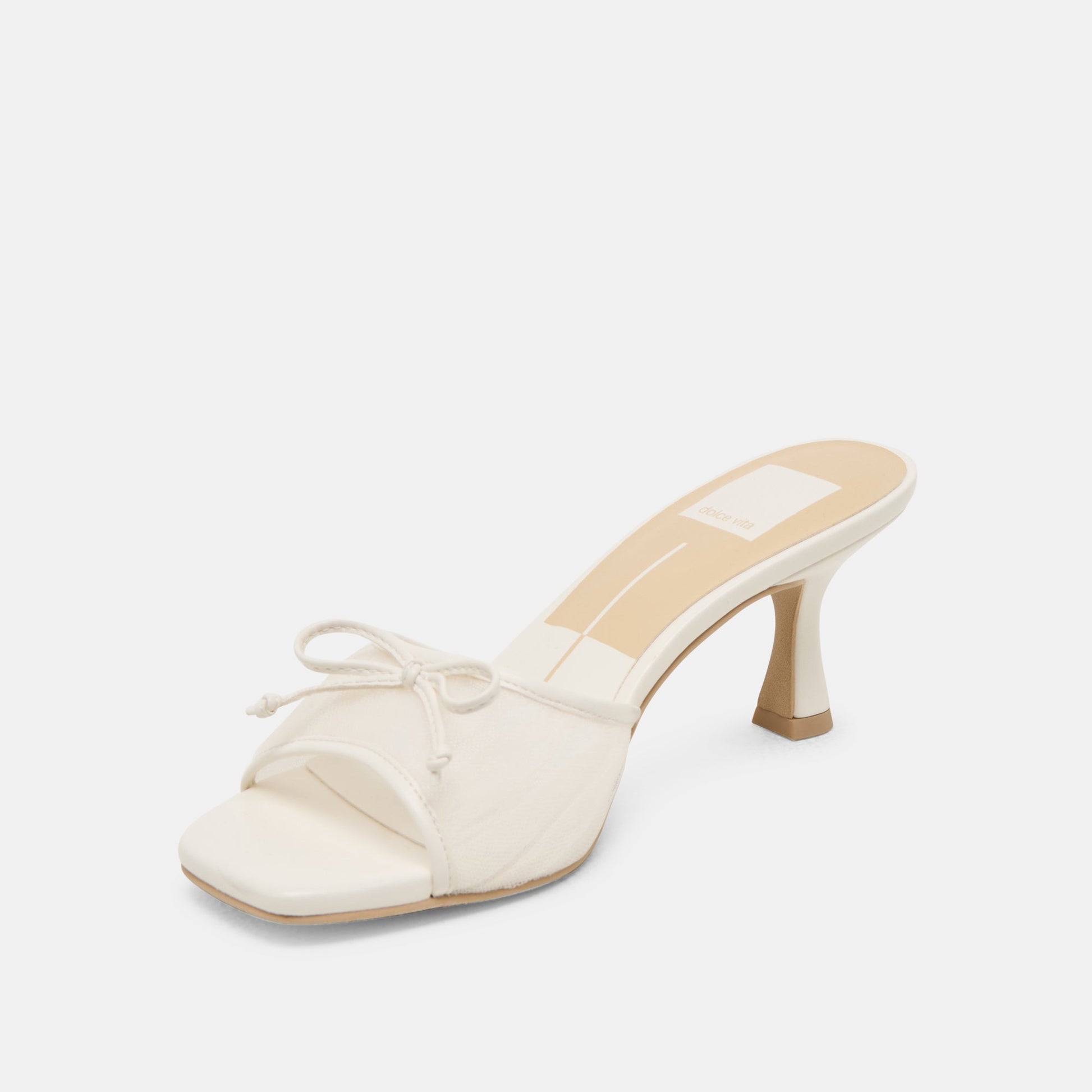 Dolce Vita Galen White Tulle Heels