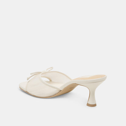Dolce Vita Galen White Tulle Heels