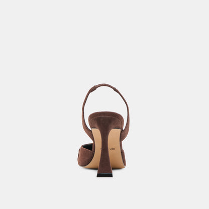 Dolce Vita Malik Mahogany Nubuck Heels