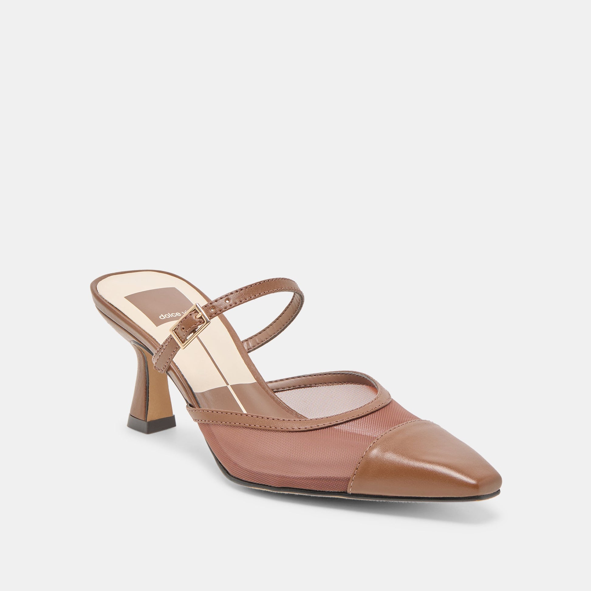 Dolce Vita Loyd Espresso Mesh Heels