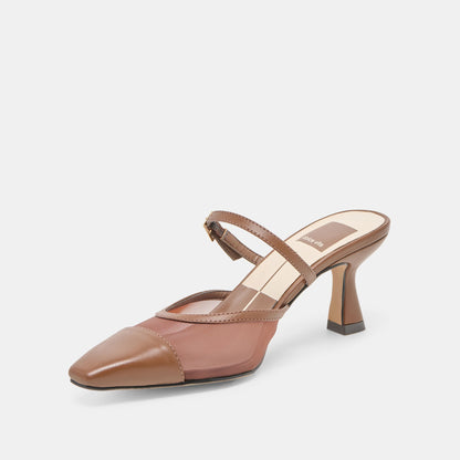 Dolce Vita Loyd Espresso Mesh Heels