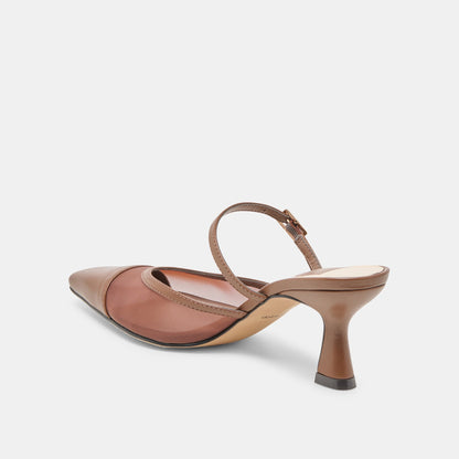 Dolce Vita Loyd Espresso Mesh Heels