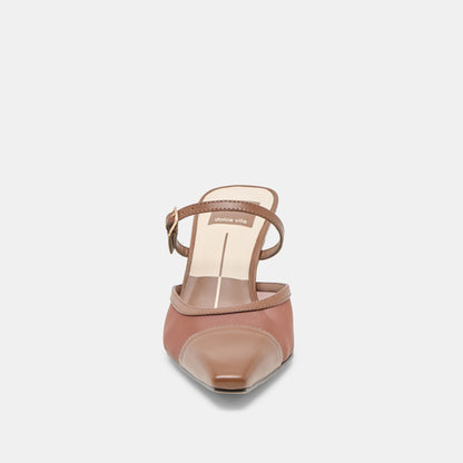 Dolce Vita Loyd Espresso Mesh Heels