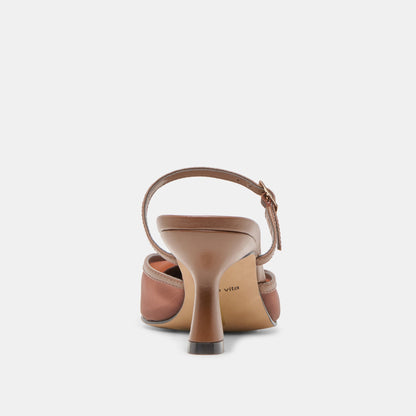 Dolce Vita Loyd Espresso Mesh Heels