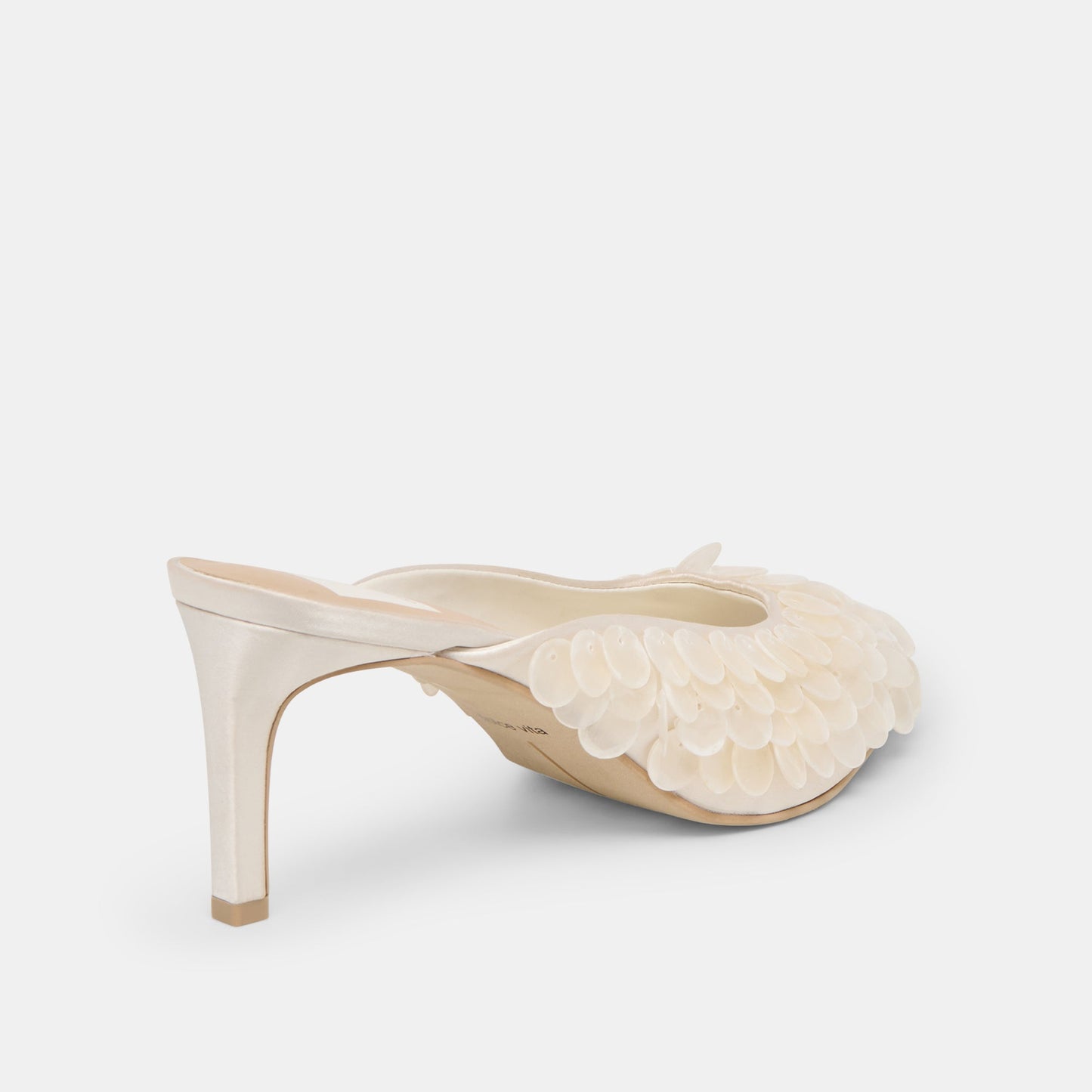 Dolce Vita Samary Confetti Off White Satin Heels