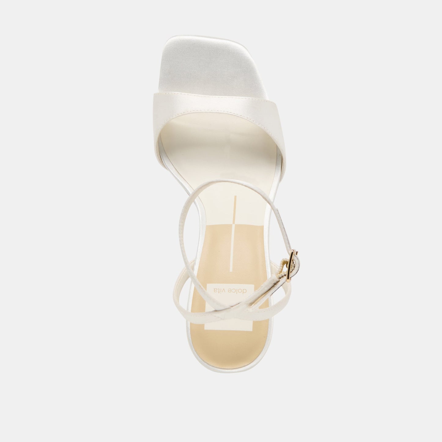Dolce Vita Tilda True White Satin Heels
