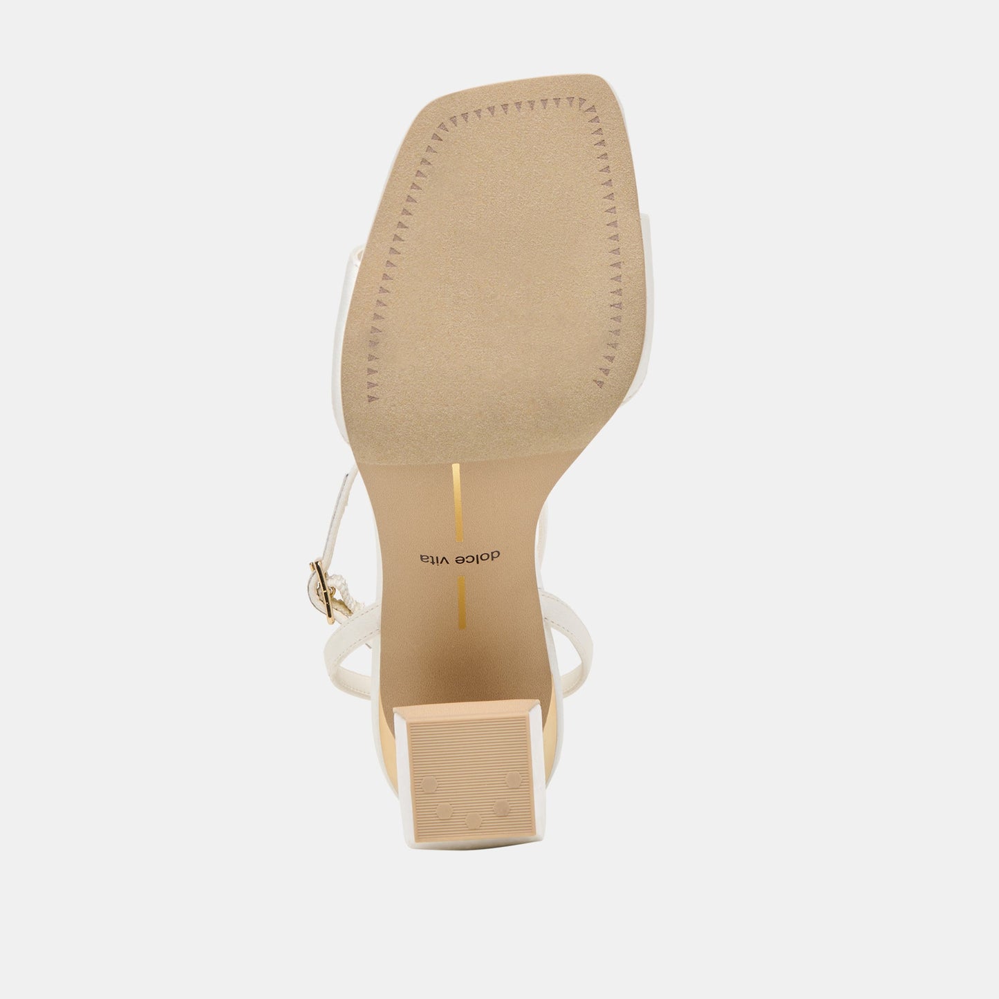 Dolce Vita Tilda True White Satin Heels