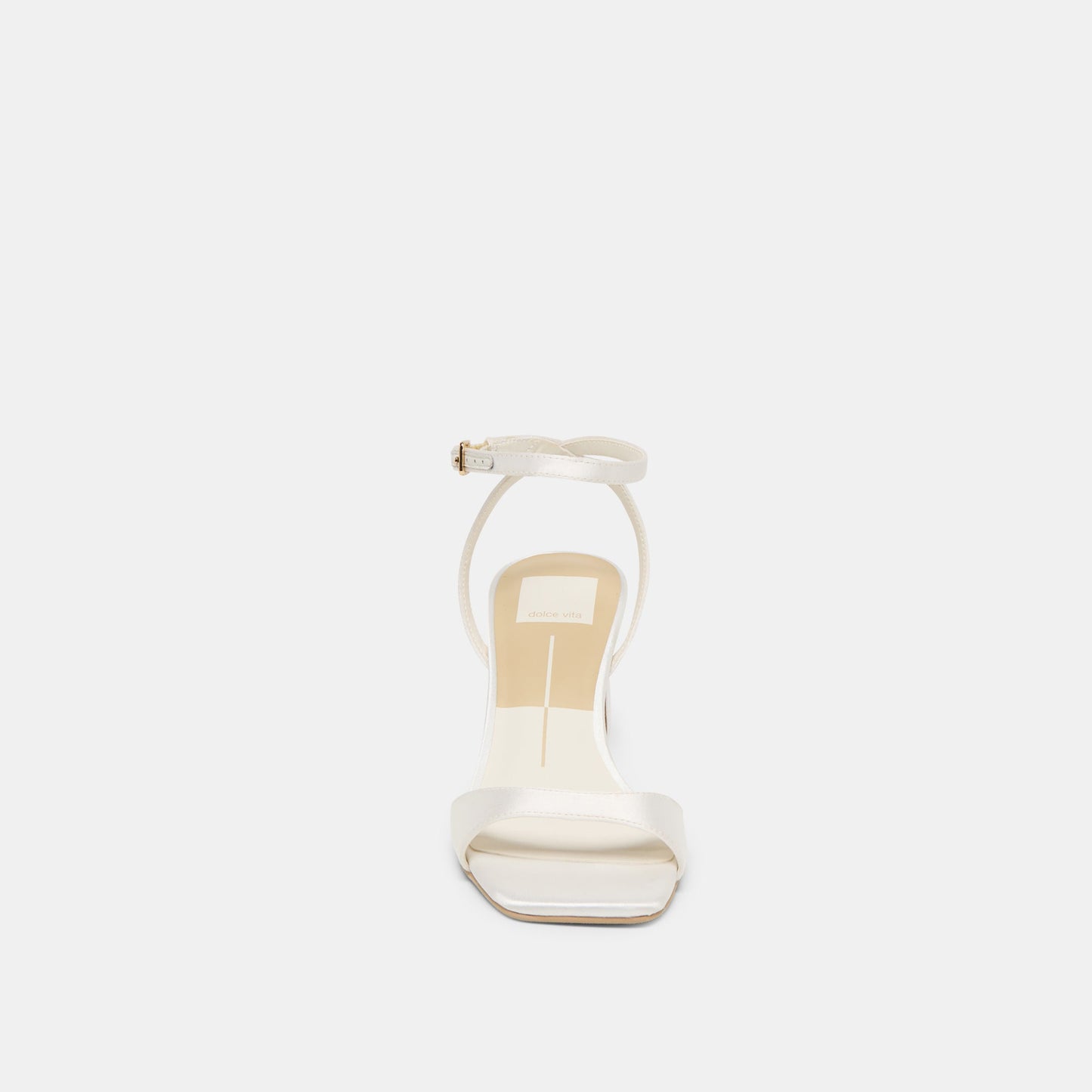 Dolce Vita Tilda True White Satin Heels