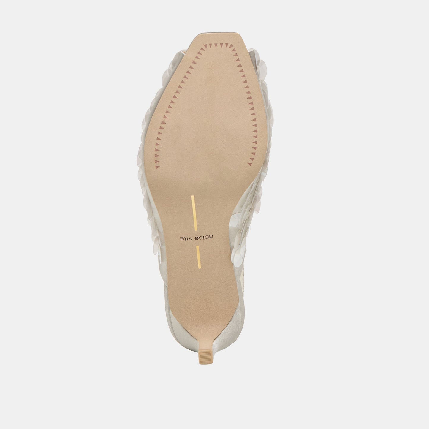 Dolce Vita Samary Confetti Silver Satin Heels