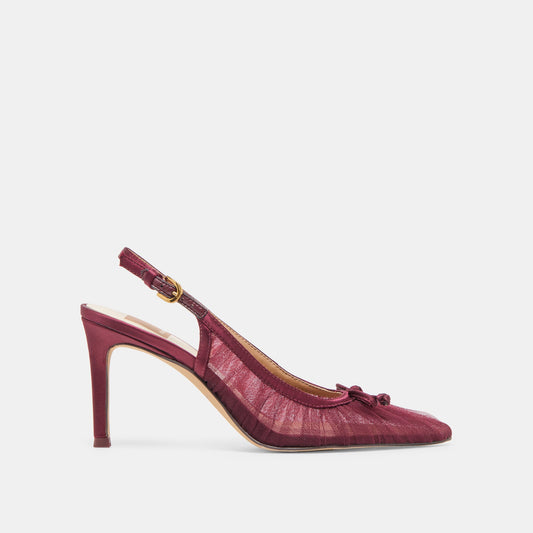 Dolce Vita Yela Cranberry Tulle Heels