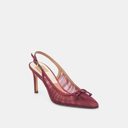 Dolce Vita Yela Cranberry Tulle Heels