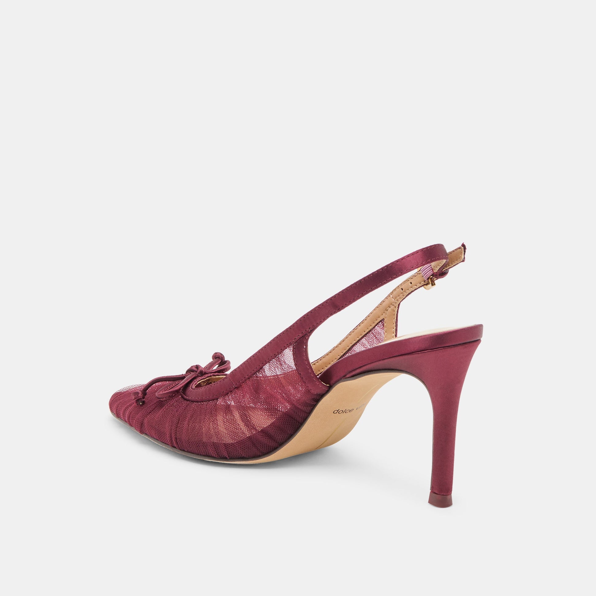 Dolce Vita Yela Cranberry Tulle Heels