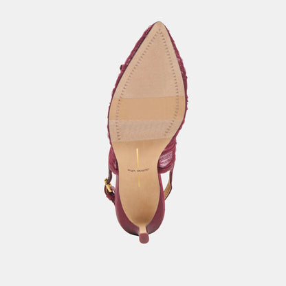 Dolce Vita Yela Cranberry Tulle Heels