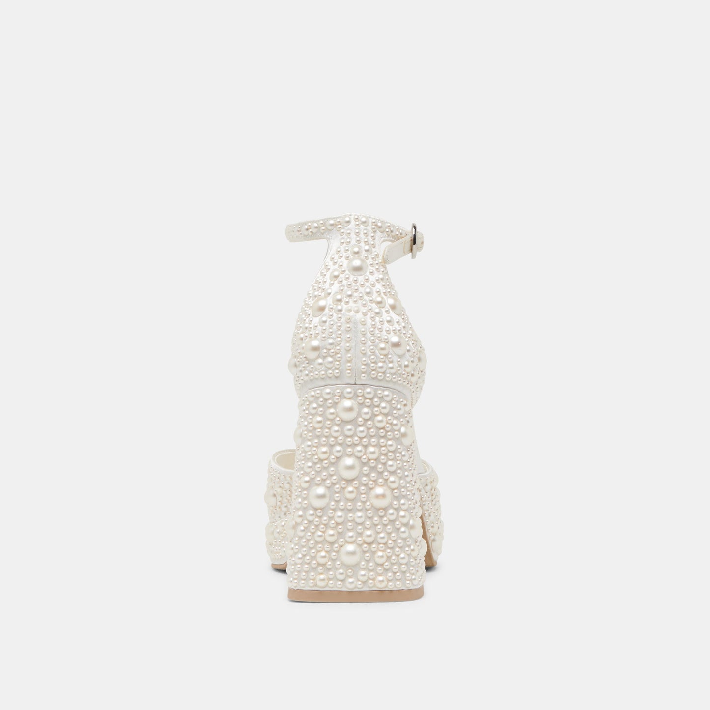 Dolce Vita PANDRO PEARL HEELS TRUE WHITE SATIN