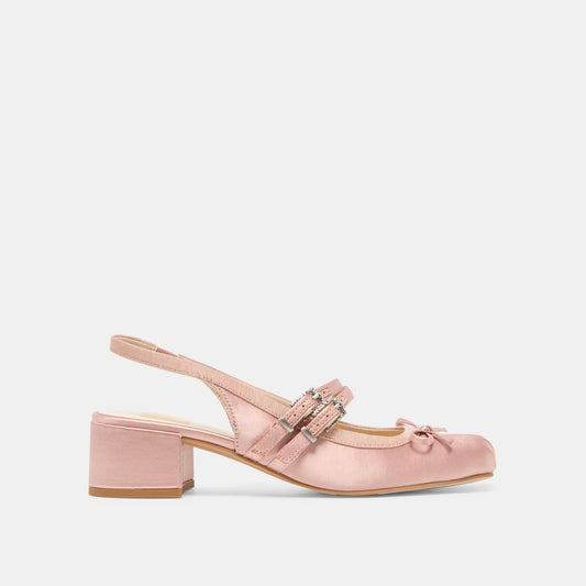 Dolce Vita Loris Blush Satin Heels