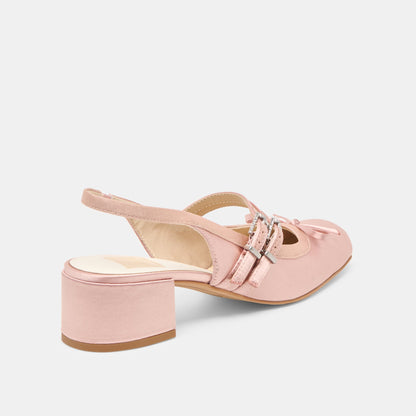 Dolce Vita Loris Blush Satin Heels