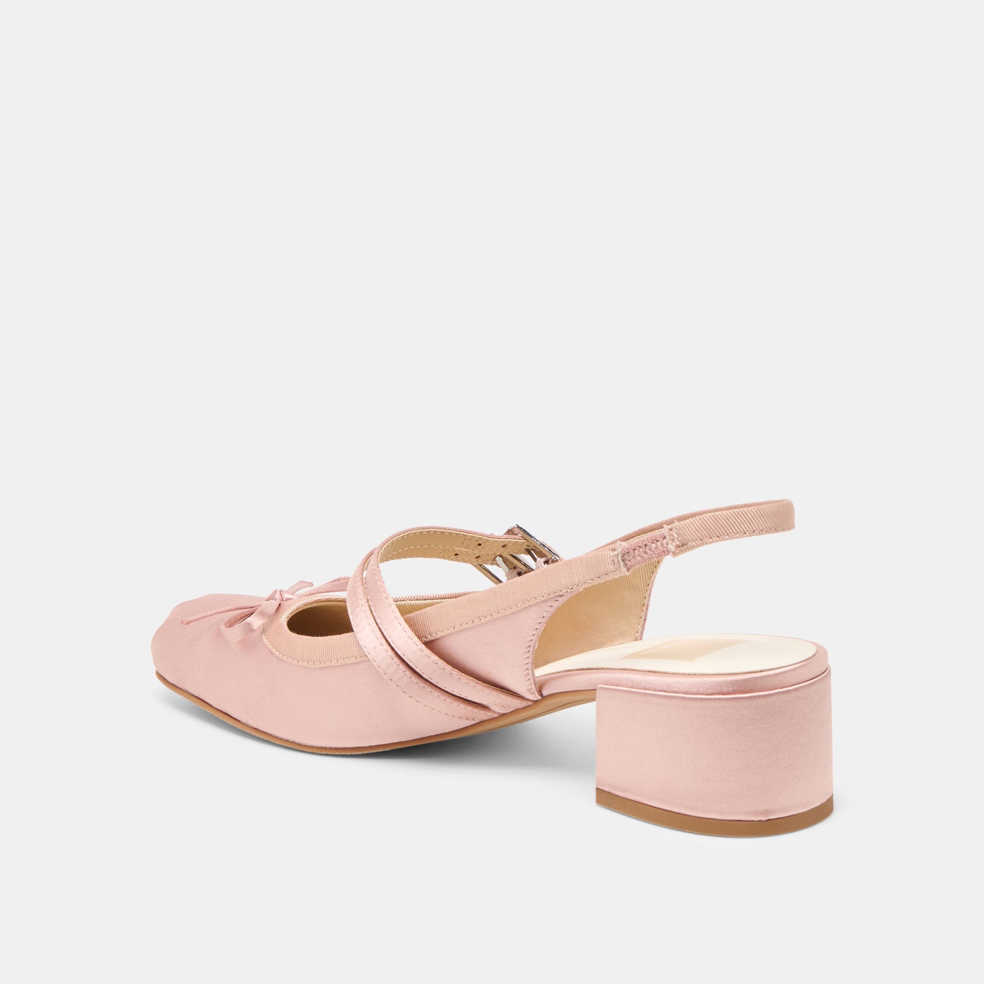 Dolce Vita Loris Blush Satin Heels