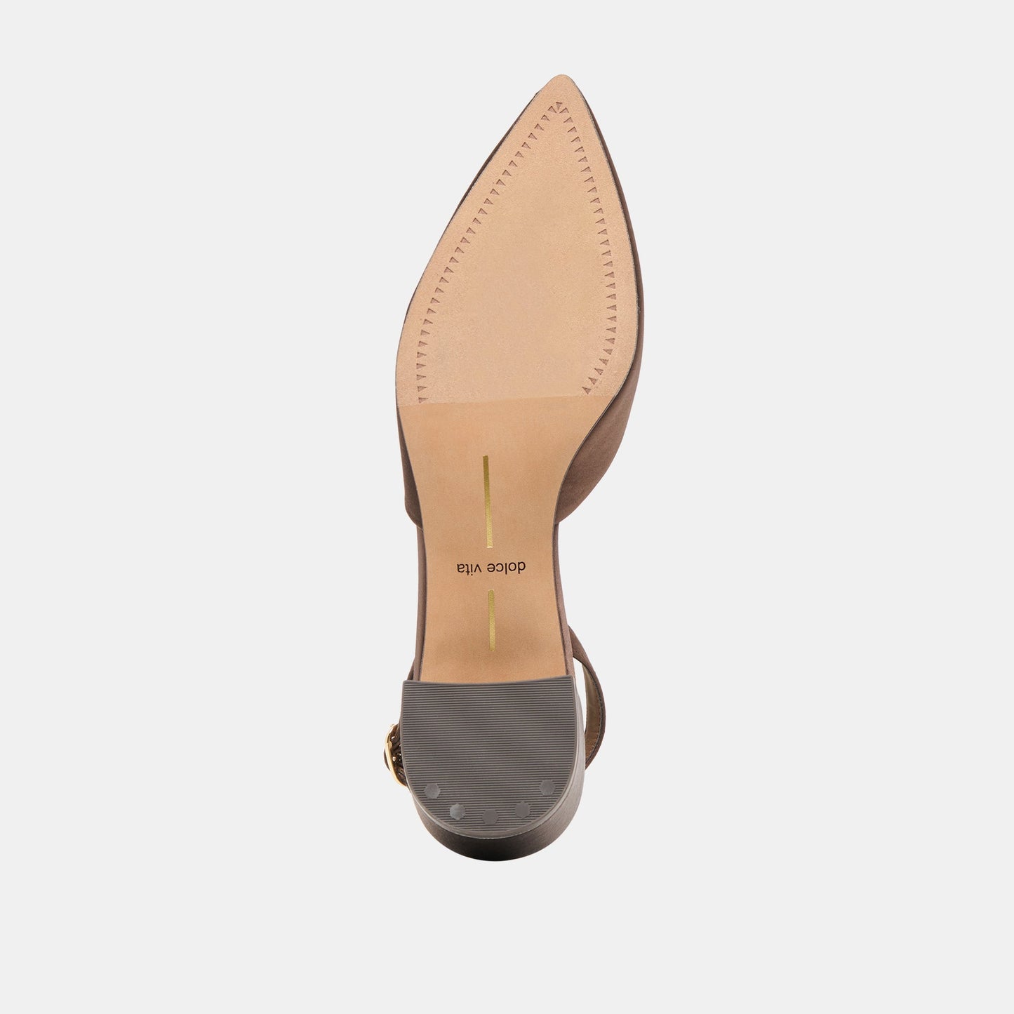 Dolce Vita Carel Dk Brown Satin Heels