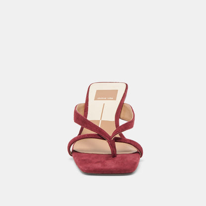 Dolce Vita Brevel Oxblood Suede Heels