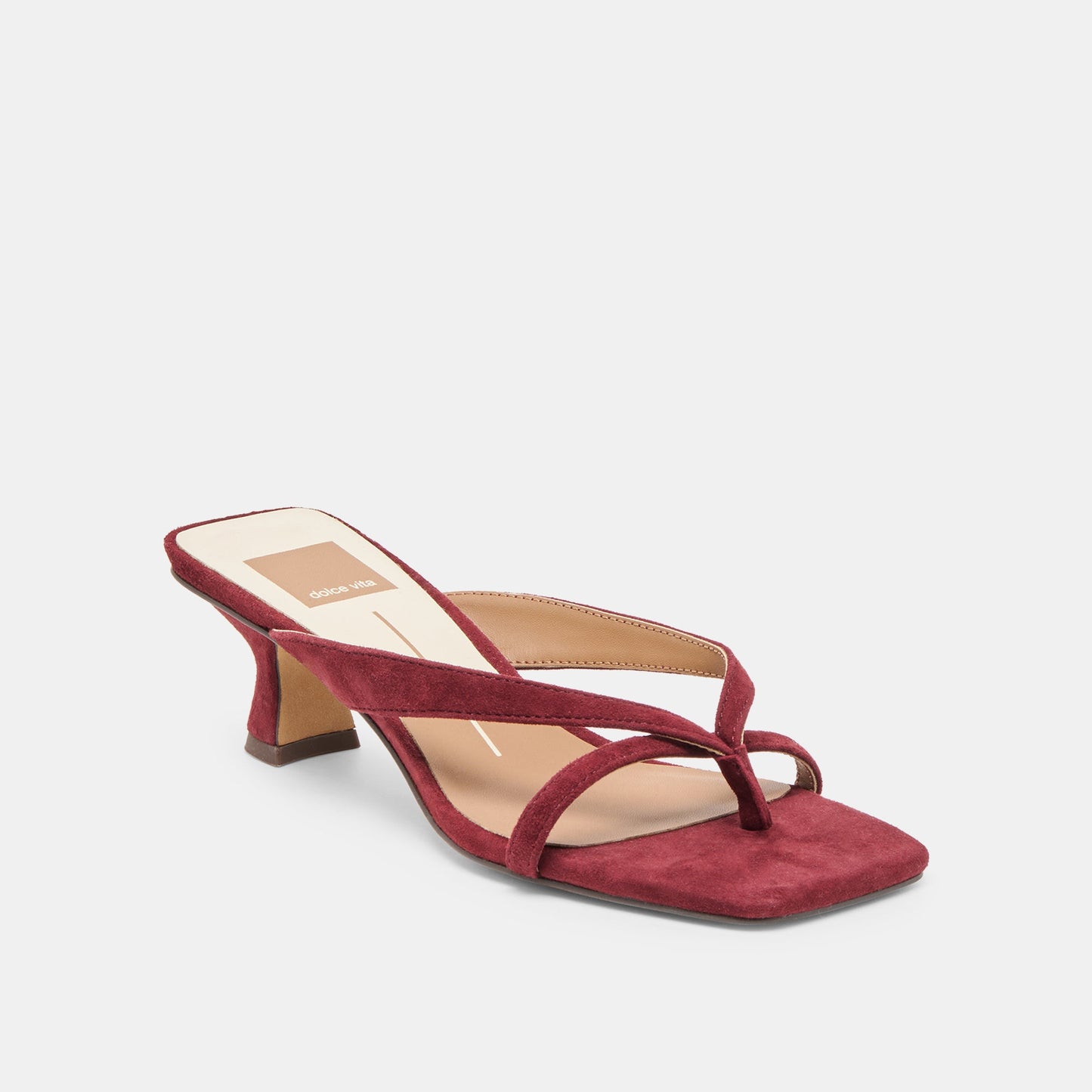 Dolce Vita Brevel Oxblood Suede Heels