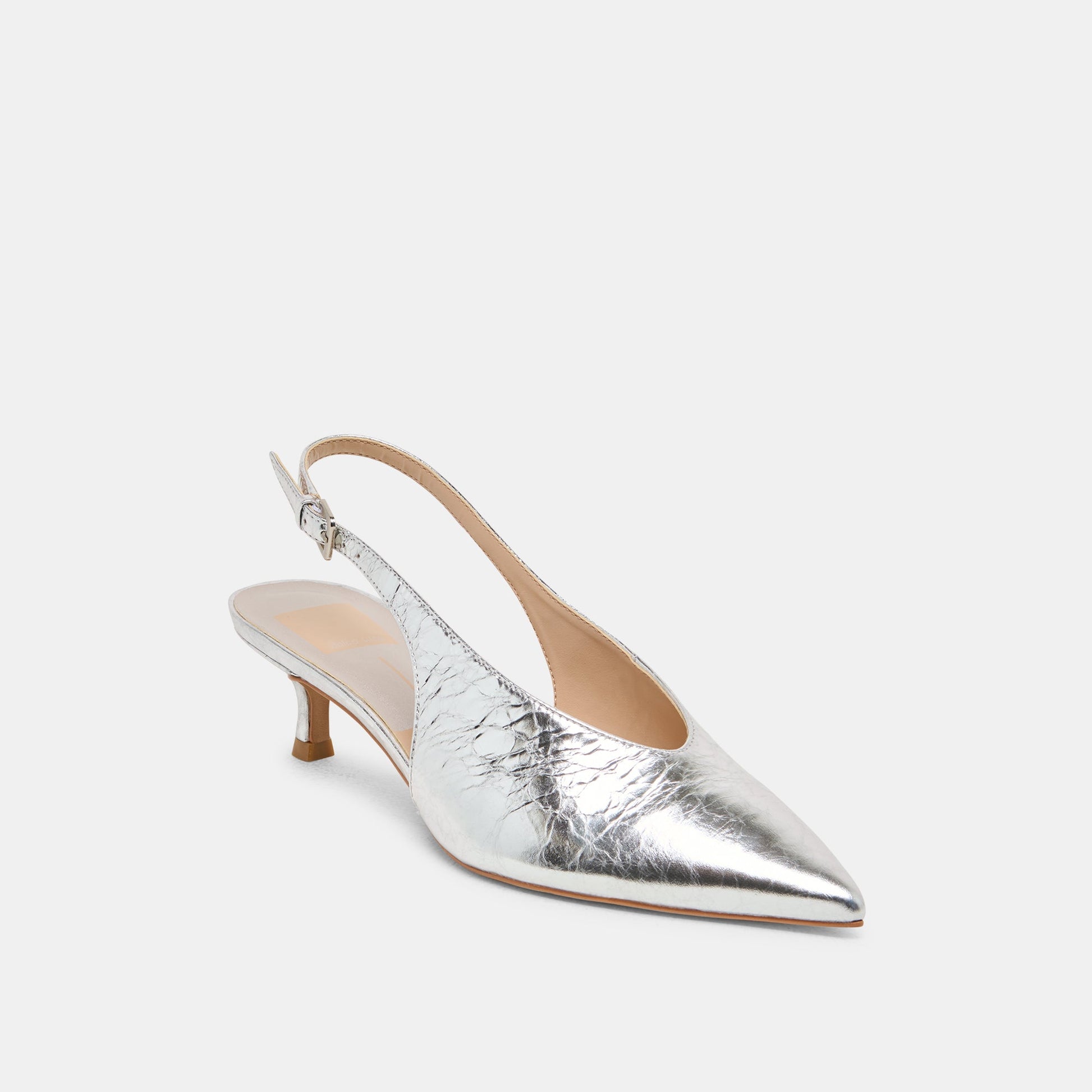 Dolce Vita ALENNA HEELS SILVER DISTRESSED LEATHER