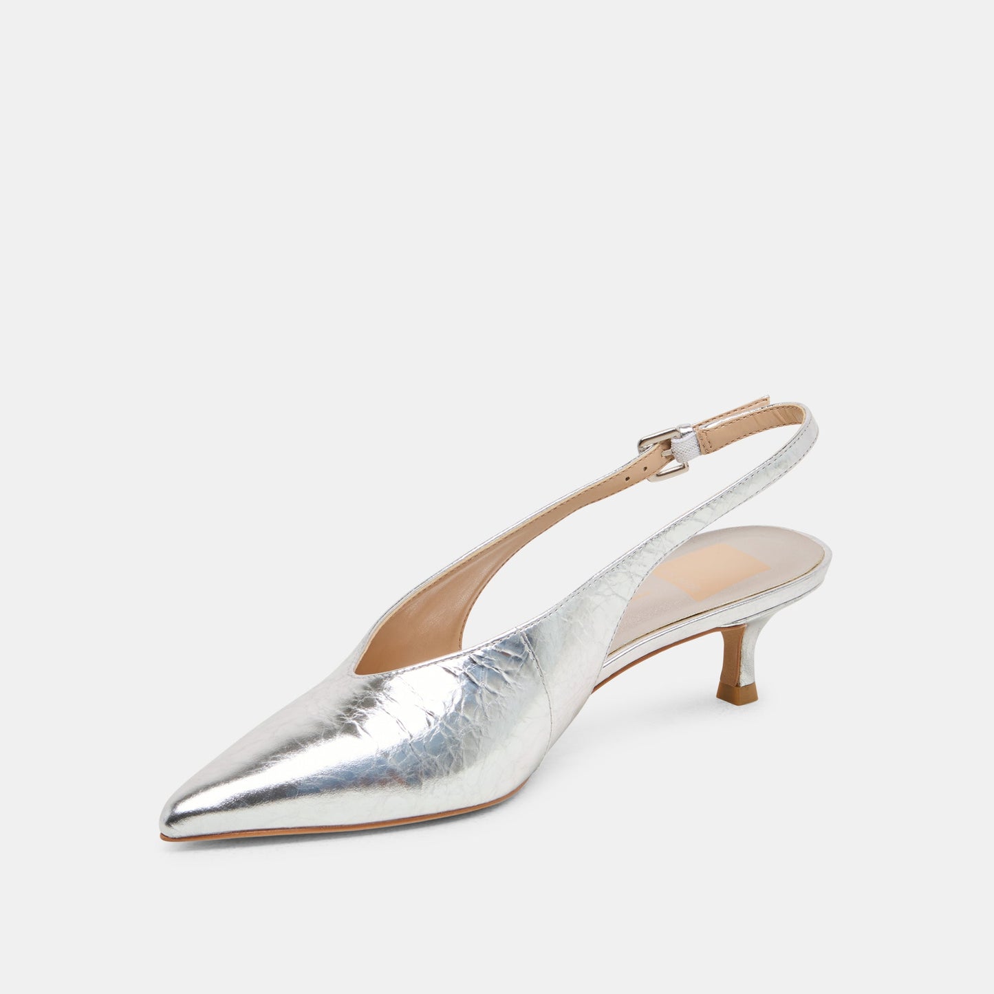 Dolce Vita ALENNA HEELS SILVER DISTRESSED LEATHER