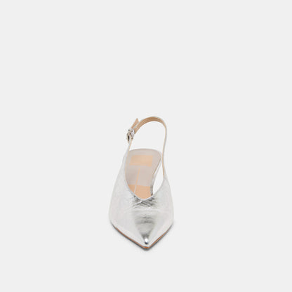 Dolce Vita ALENNA HEELS SILVER DISTRESSED LEATHER