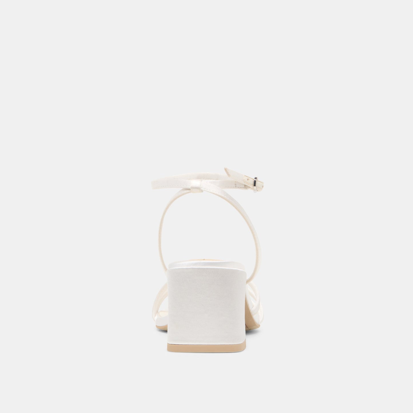 Dolce Vita Ysabel True White Satin Heels