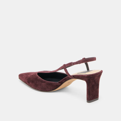 Dolce Vita Ginay Mulberry Suede Heels