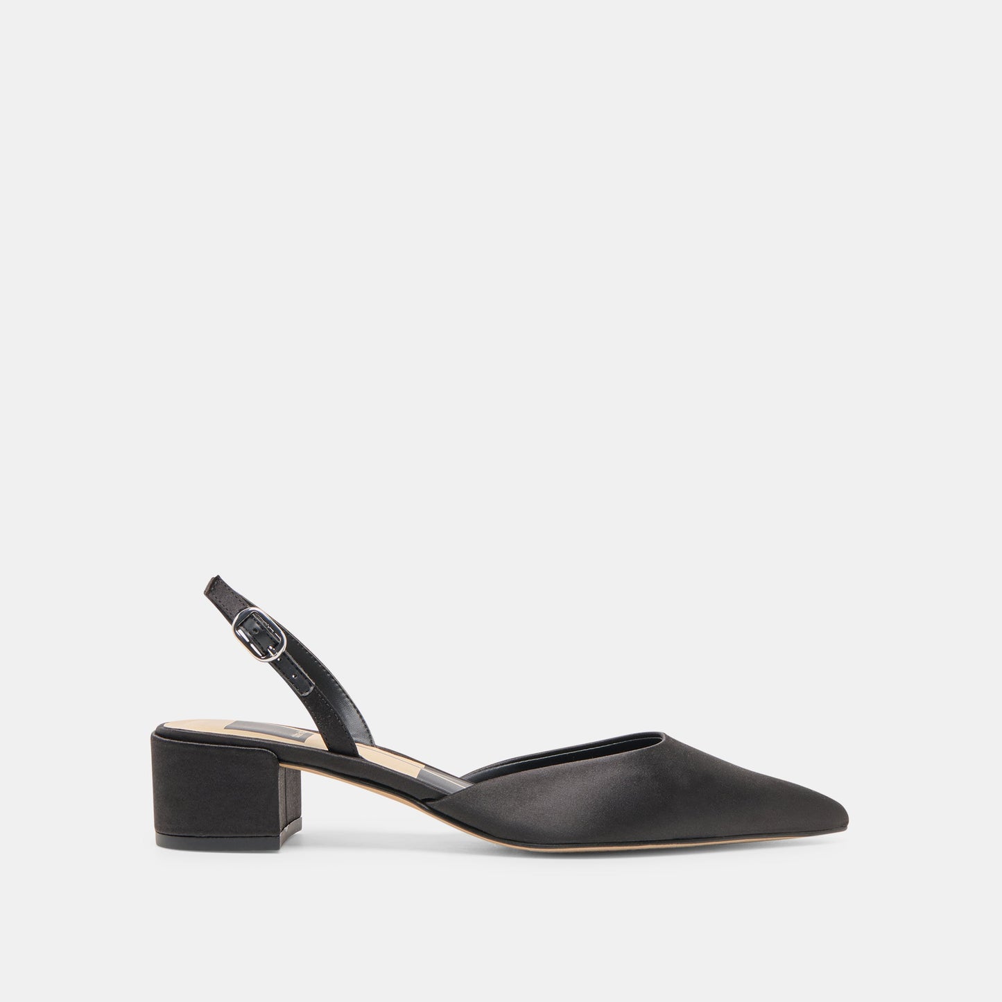 Dolce Vita Carel Onyx Satin Heels