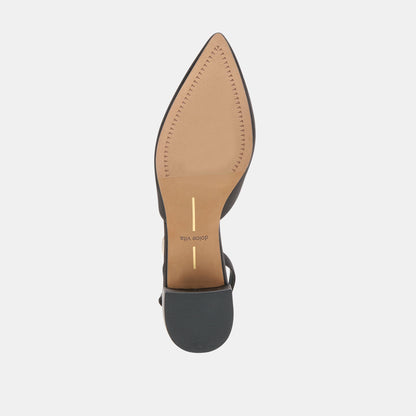 Dolce Vita Carel Onyx Satin Heels