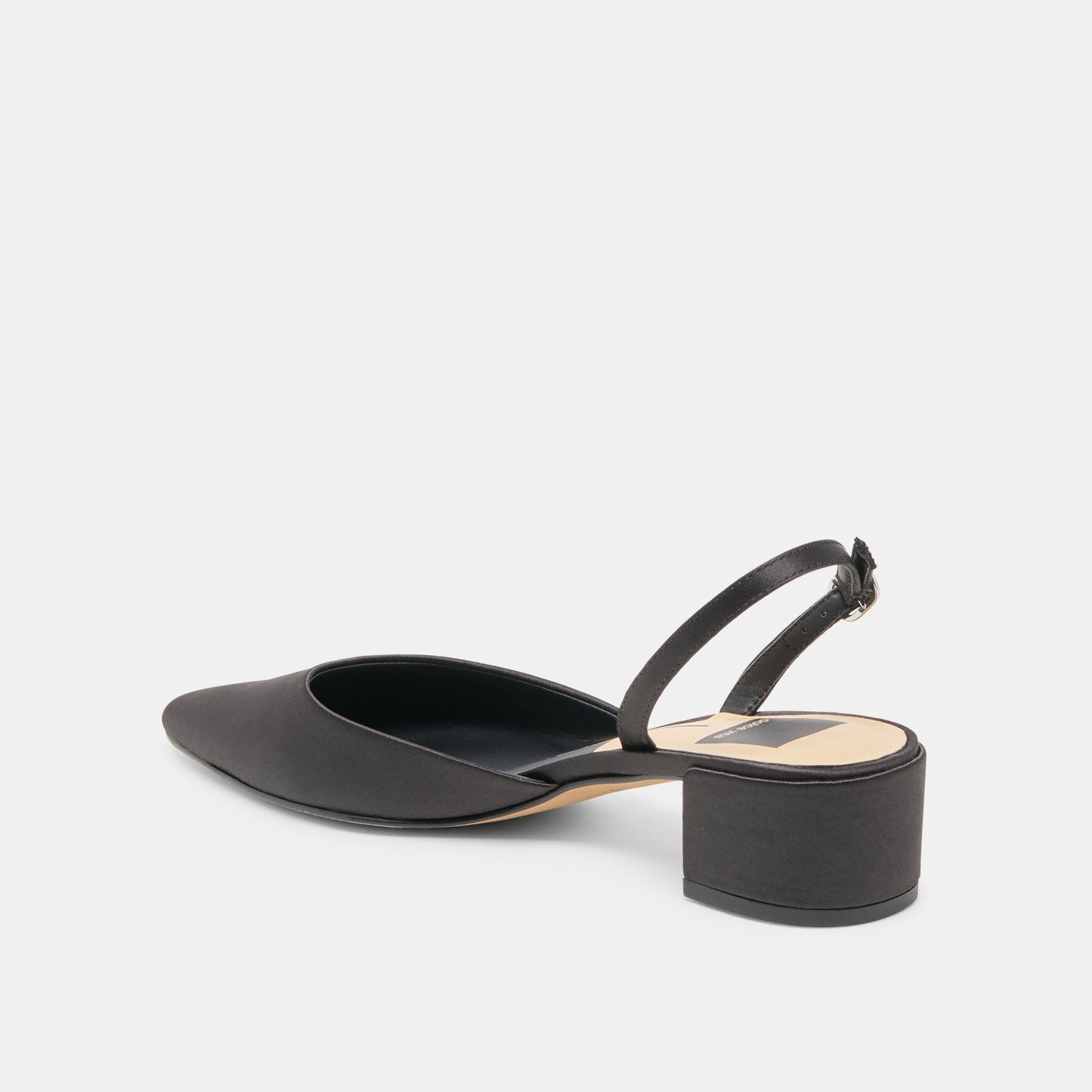 Dolce Vita Carel Onyx Satin Heels